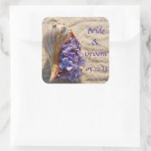 Sticker de préférence de mariage de plage : Sea Sh (Sac)