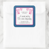 Sticker de préférence de mariage floral (Sac)