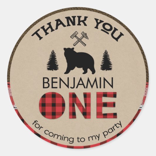 Sticker de préférence pour bûcheron de bûcheron 1e (Devant)