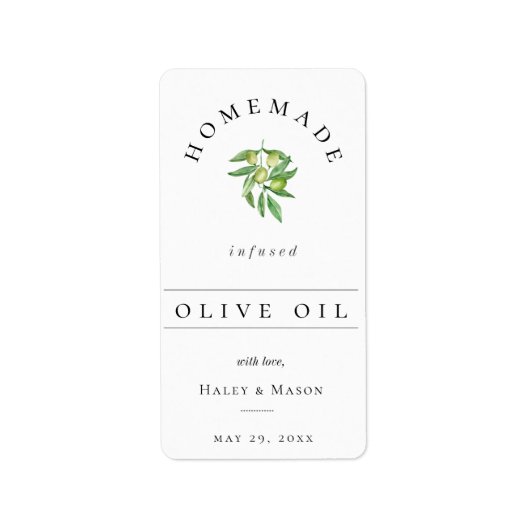 Sticker de préférence pour huile d'olive infusée p (Devant)