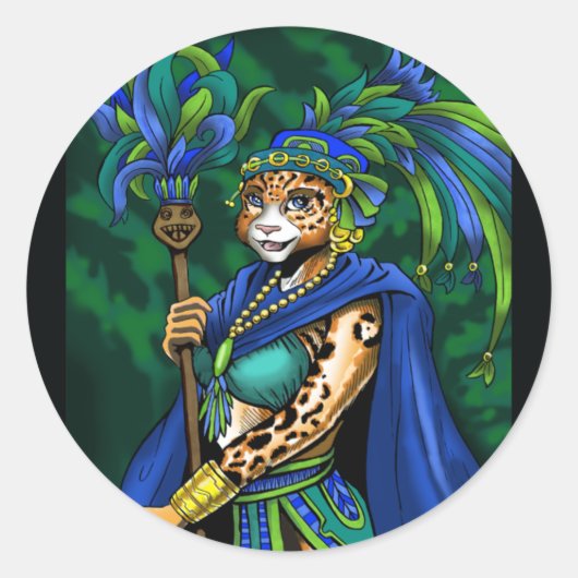 Sticker de prêtresse maya (Devant)