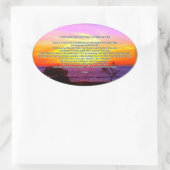 Sticker de prière de Dieu du bon matin (Sac)