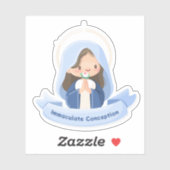 Sticker de prière de la Vierge Kawaii (Feuille)