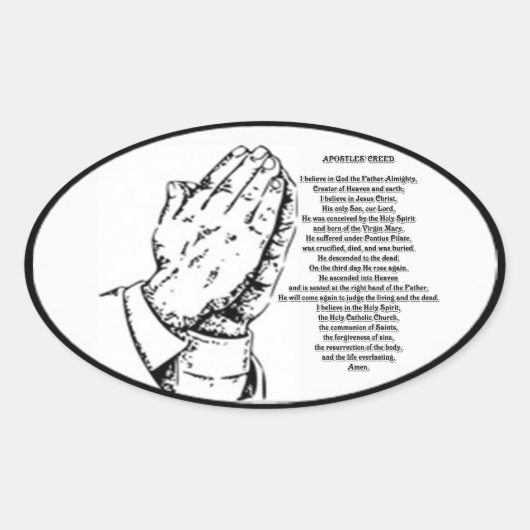 Sticker de prière des Apôtres (Devant)