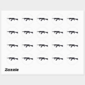 Sticker de profil gauche du fusil tactique AK47 (Feuille)