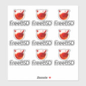Sticker de projet FreeBSD (Feuille)