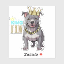 Sticker de race Bully sur mesure King of Bling