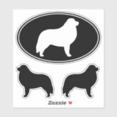 Sticker de race de chien des grandes Pyrénées (Feuille)