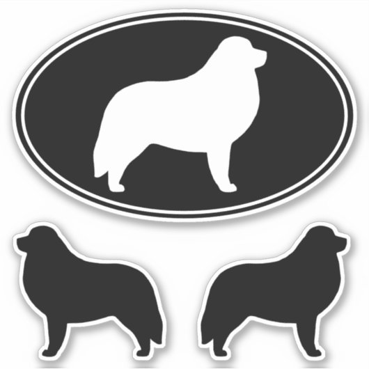 Sticker de race de chien des grandes Pyrénées (Devant)