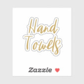 Sticker de rangement pour serviettes à main (Feuille)