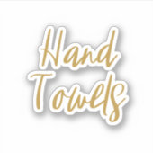 Sticker de rangement pour serviettes à main (Devant)