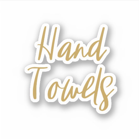 Sticker de rangement pour serviettes à main (Devant)