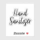 Sticker de rangement Sanitiser à la main (Feuille)