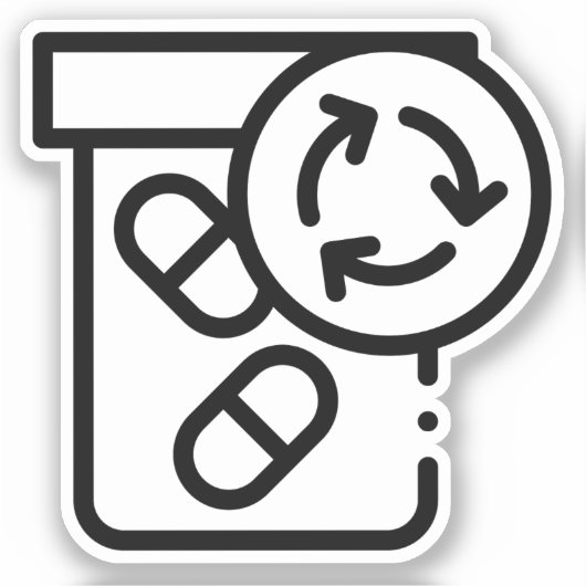 Sticker de rappel de renouvellement d'ordonnance (Recto)