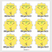 Sticker de récompense pour enseignant magnifique p (Feuille)