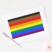 Sticker de rectangle de fierté LGBTQ+ inclus POC (Enveloppe)