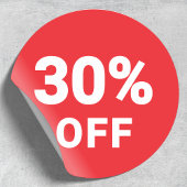 Sticker de remise en pourcentage | Vente promotion