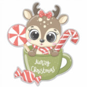 Sticker de rennes de Noël (Devant)