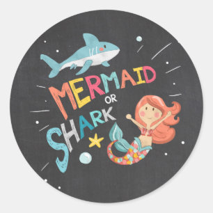 Sticker de requin ou sirène Favoriser Tags Pool Pa