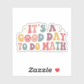 Sticker De retour à l'école, c'est un bon jour pour faire  (Feuille)