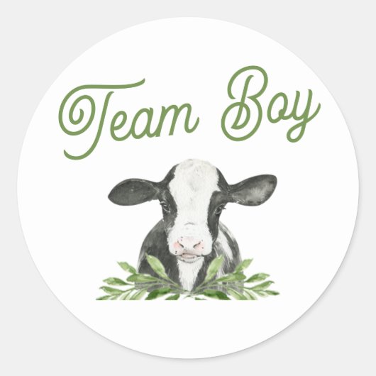 Sticker de révélation genre de la ferme de vaches  (Devant)