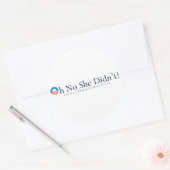 Sticker de ronde Barack Obama (Enveloppe)