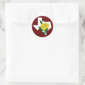 Sticker de Rose jaune du Texas (Sac)