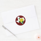 Sticker de Rose jaune du Texas (Enveloppe)