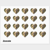Sticker de salutation pour Chien Chien Coquelicot  (Feuille)