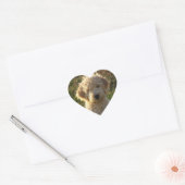 Sticker de salutation pour Chien Chien Coquelicot  (Enveloppe)