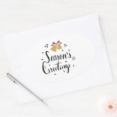 Sticker de salutations de saison (Enveloppe)