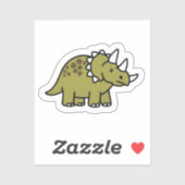 Sticker de Sarah Triceratops (Feuille)