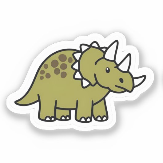 Sticker de Sarah Triceratops (Recto)