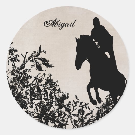 Sticker de saut équestre personnalisé (Devant)