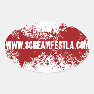 Sticker de screamfest- ovale