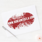 Sticker de screamfest- ovale (Enveloppe)