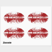 Sticker de screamfest- ovale (Feuille)