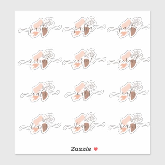 Sticker de script en forme organique de l'organisa (Feuille)