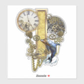 Sticker de sculpture Steampunk Capital I (Feuille)