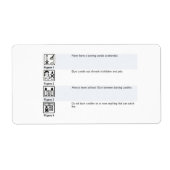 Sticker de sécurité aux bougies (Devant)