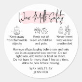 Sticker de sécurité féminine Étiquette d'avertisse (Devant)