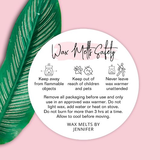 Sticker de sécurité féminine Étiquette d'avertisse