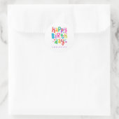 STICKER DE SEL ENVELOPPE RONDE : JOYEUX ANNIVERSAI (Sac)