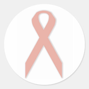 Sticker de sensibilisation au cancer du sein rond