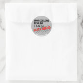 Sticker de sensibilisation - gris (Sac)