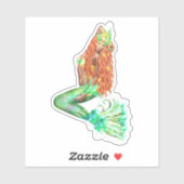 Sticker de sirène (Feuille)