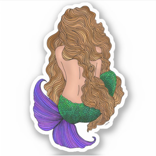 Sticker de sirène (Devant)