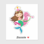 Sticker de sirène (Feuille)