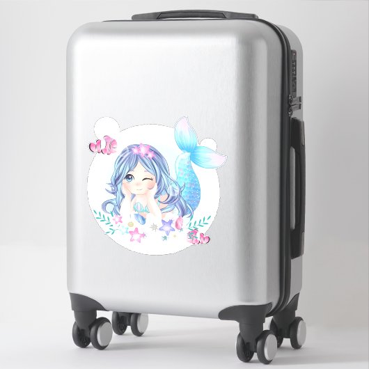 Sticker de sirène (Sur valise)
