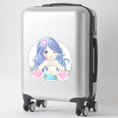 Sticker de sirène (Sur valise)